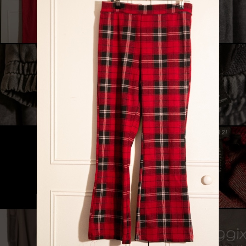 Stretchy Plaid Pants